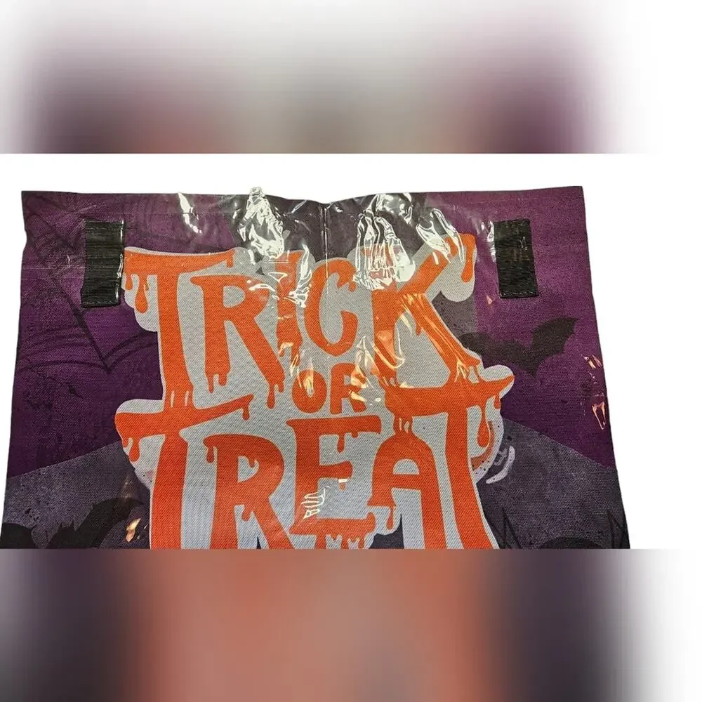 NWT Halloween Trick-or-Treat Garden Flag, Never Opened, Bright Colors.